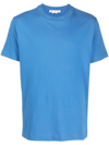 Off-white Diag-stripe Cotton T-shirt In Blue