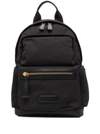 TOM FORD ロゴパッチ バックパック ブラック 51626359?w=400