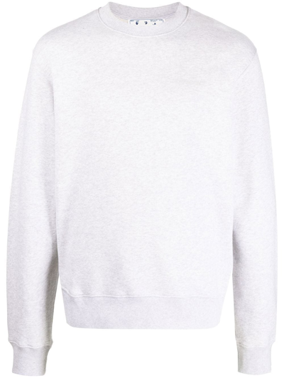 Off-white Diag Stripe-print Sweatshirt In Grey