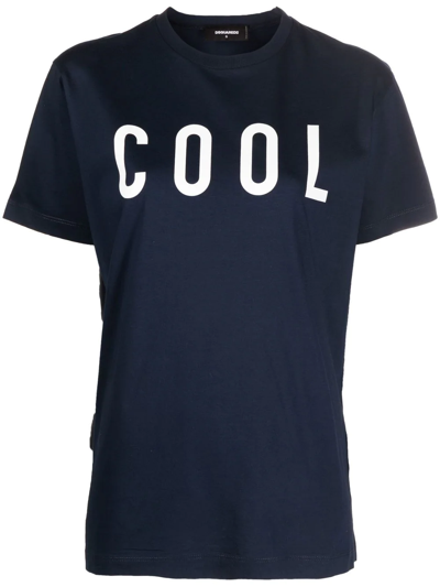 Dsquared2 Cool Logo-print T-shirt In Blu