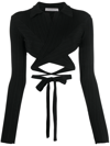 Philosophy Di Lorenzo Serafini Knitted Heartwarmer Top In Black