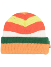 Dsquared2 Beanie Hat In Multicolor Knit In Orange
