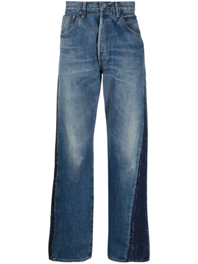 Levi's Straight-leg Panelled Jeans In Blue