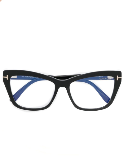 Tom Ford Cat-eye Optical Glasses In Black