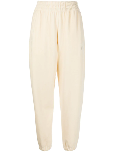 Alexander Wang High-waisted Track Trousers In Yellow