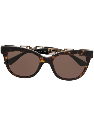 Versace Greek Key-embellished Sunglasses