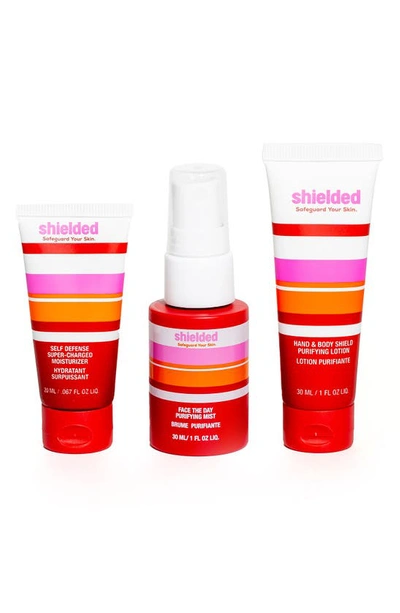 Shielded Beauty Self Defense Kit, Purifying Mist, Lotion & Moisturizer 3-piece Gift Set