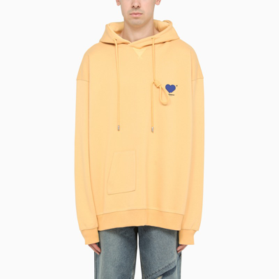 Ader Error Yellow Twin Heart Hoodie