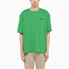 ADER ERROR ADER ERROR | GREEN T-SHIRT WITH EMBROIDERED LOGO,BLASSHT02GNCO/K_ADERE-GREEN_130-A1