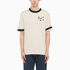 Ader Error Beige T-shirt With Multi Patches In Beige