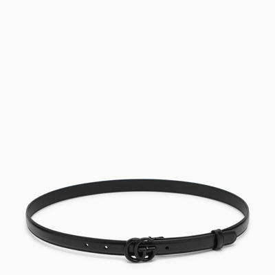 Gucci Thin Black Gg Marmont Belt