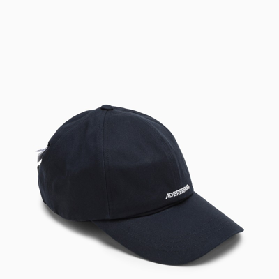 Ader Error Blue Baseball Cap With Logo Lettering