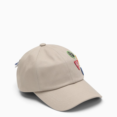 Ader Error Beige Baseball Cap With Multi Patches