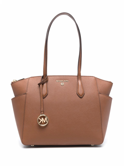 Michael Kors Mk Tote In Brown