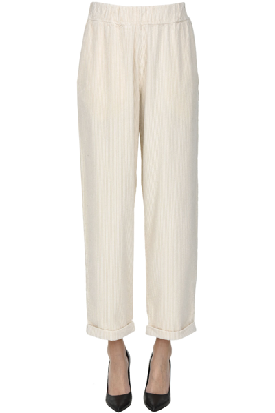Labo.art Paride Corduroy Trousers In White