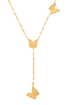 HMY JEWELRY BUTTERFLY MARINER CHAIN Y-NECKLACE