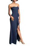 Dress The Population Kai Evening Gown In Navy