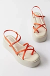 Vagabond Shoemakers Courtney Strappy Platform Sandal In Orange