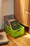 Urban Outfitters Felix Small Folding Storage Crate In Lime