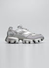 Prada Men's Cloudbust Thunder Lug-sole Trainer Sneakers In Argento