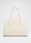 Loro Piana Sesia Medium Grained Leather Tote Bag In W0pd Cloud Sky