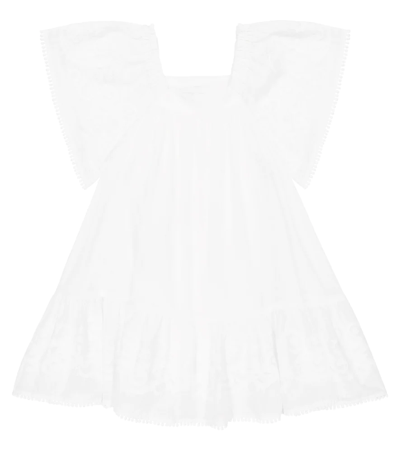 Zimmermann Kids' Anneke Relaxed-fit Cotton-poplin Dress 4-10 Years In White