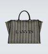 LANVIN IN & OUT HERRINGBONE TOTE