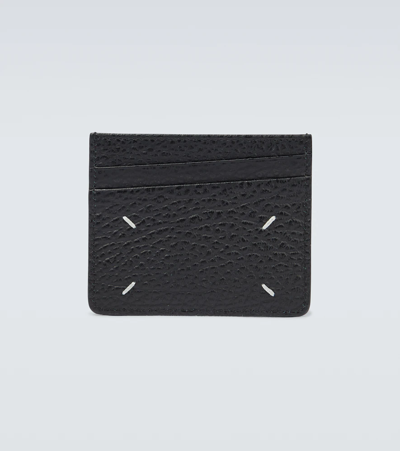 Maison Margiela Leather Card Holder In Black