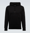 C.p. Company Men Sweatshirts Sweat Hooded In Diagonal Raised Fleece In Black