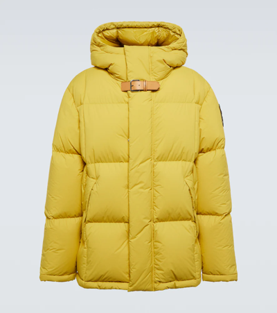 Moncler Genius Jw Anderson Wintefold Logo-appliquéd Quilted Shell Hooded Down Jacket In Multicolor