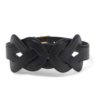 Altuzarra Loopy Leather Belt In Black