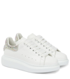 ALEXANDER MCQUEEN OVERSIZED EMBELLISHED LEATHER SNEAKERS