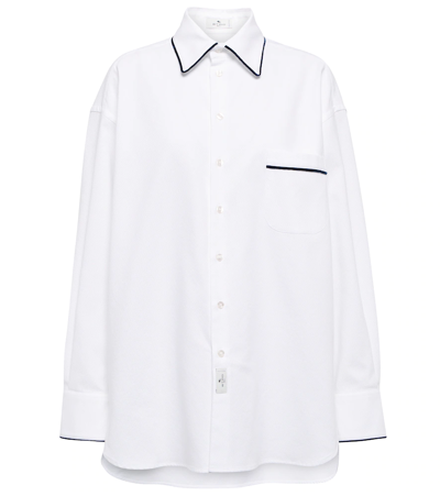 Etro Woman Shirt In White Cotton