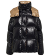 Moncler Parana Logo-appliquéd Quilted Shell Hooded Down Jacket In Black