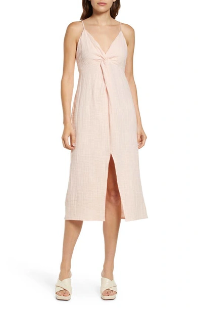 Bb Dakota By Steve Madden Heaven Sent Cotton Gauze Dress In Pink