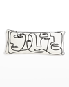 Global Views Congregation Lumbar Pillow - 10" X 24"