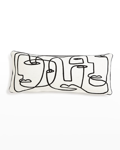 Global Views Congregation Lumbar Pillow - 10" X 24"