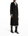 Loulou Studio Borneo Oversized Double-breasted Wool And Cashmere-blend Coat In Black