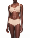 Chantelle Smooth Lines Seamless Minimizer Bra In Nude Blush