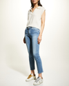 Ag Mari High Rise Cropped Slim Straight Jeans In 19 Years Skywalk In 19 Years Skywalk