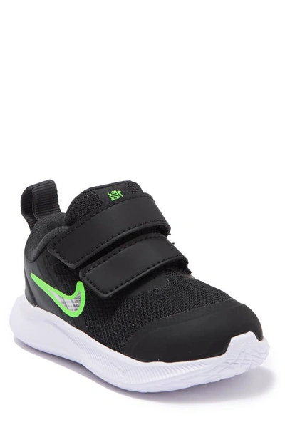 Nike Kids' Star Runner 3 Sneaker In Black/ Chrome