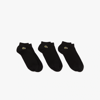 Lacoste Unisex Sport Low-cut Socks 3-pack - 3 - 5.5 In Black