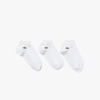 LACOSTE MEN'S 3-PACK LOW SPORT SOCKS - 12.5 - 15