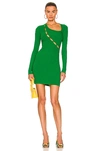 Cotton Citizen Green Capri Minidress In Kelly Green