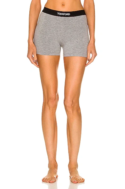 Tom Ford Boxer With Signed Logo In Grey