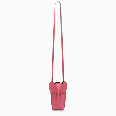 Loewe Elephant Pocket Leather Shoulder Bag In Pink