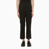 ADER ERROR CROPPED BLACK TROUSERS WITH DOODLES