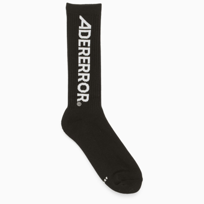 Ader Error Logo-lettering Socks In Black