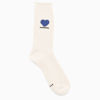 ADER ERROR TWIN HEART SOCKS IN IVORY