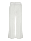 CECILIE BAHNSEN TEXTURED FABRIC TROUSERS,RTW0446WHITE